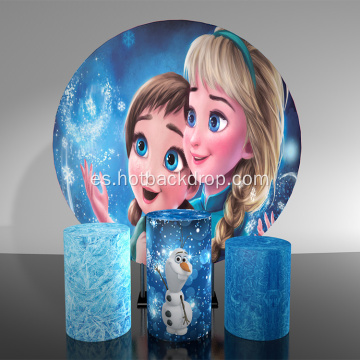 012 Diseño de Disney Frozen Soporte de fondo redondo de aluminio
